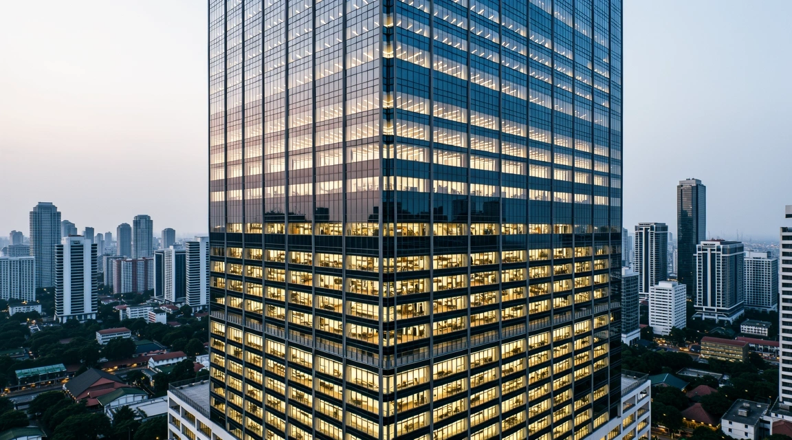 Modern architecture representing digital infrastructure